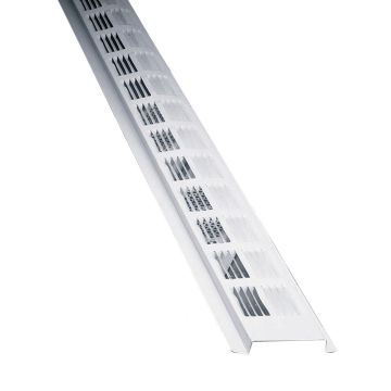 8' White Vented Continuous Soffit Vent