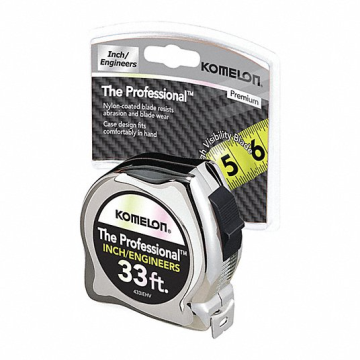 1"X 33' Hi-Vis 33' Engineer's Measuring Tape