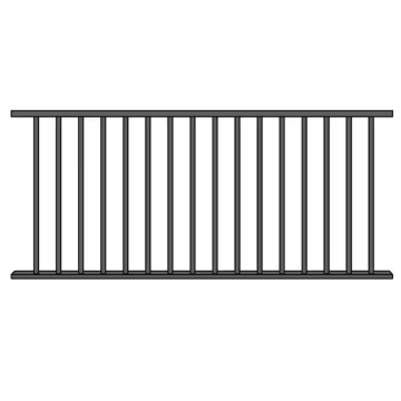 Cinch Level Rail Panel Bk8'X34"
