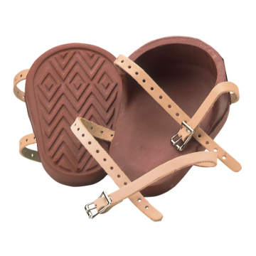 Hvy Duty Red Rubber Knee Pads