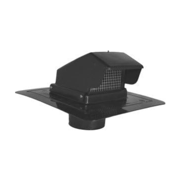 Rvs4 4" Plstc Dk Brn Vent W/Stem