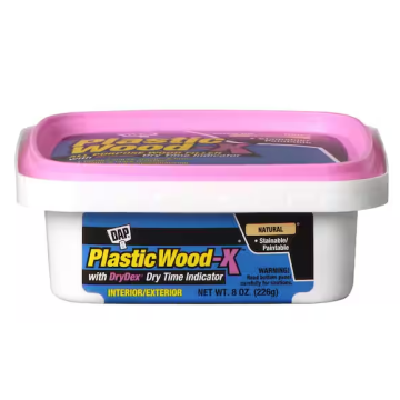 Dap Plastic Wood-X 8 Oz. All Purpose Wood Filler with DryDex Dry Time Indicator