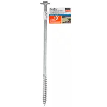 Timber Hex Screw .276" X 10" Hdg