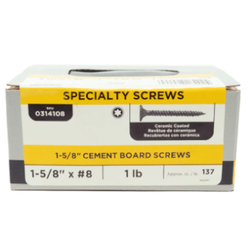 Cement Board Screw 1-5/8 150ct