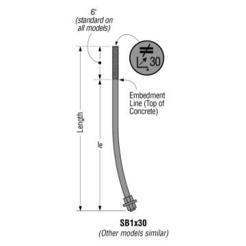 Sb Anchor Bolt 1"X30"