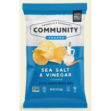 Cmnty Sea Salt Chips 2 Oz