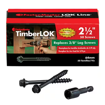 2 1/2" Timberlok Screw  50pk