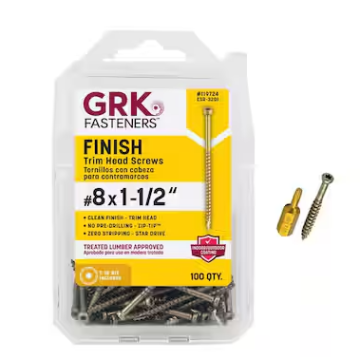 8 X 1-1/2" Grk Trim Head (100)