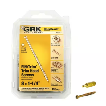 8 X 1-1/4" Grk Trim Head (100)