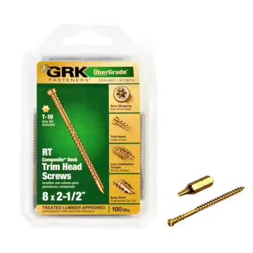 8 X 2-1/2" Grk Trim Head (100)
