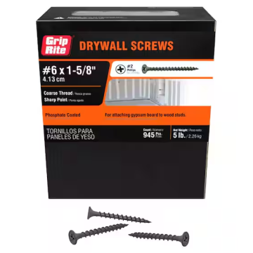 1 5/8" Coarse Drywall Screw