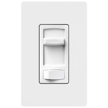 Lutron Skylark Incandescent/Halogen/LED/CFL White Slide Dimmer Switch