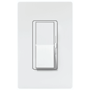 Lutron Diva Incandescent/Halogen/LED/CFL Light Almond Slide Dimmer Switch