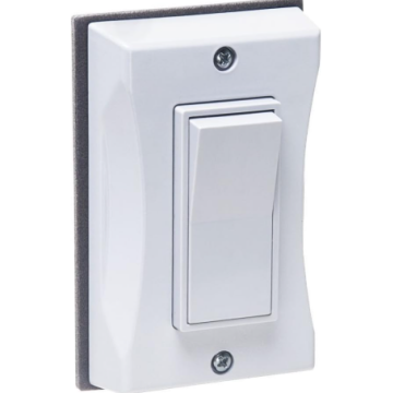 Bell White Single Gang Vertical Mount Outdoor Switch Cover