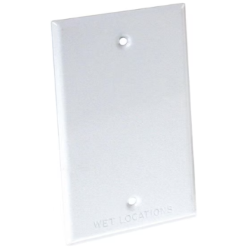 Bell Single Gang Rectangular Aluminum Gray Weatherproof Outdoor Box Cover