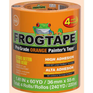 Orange Frog Tape 1.41x60 Yd 4 Pk