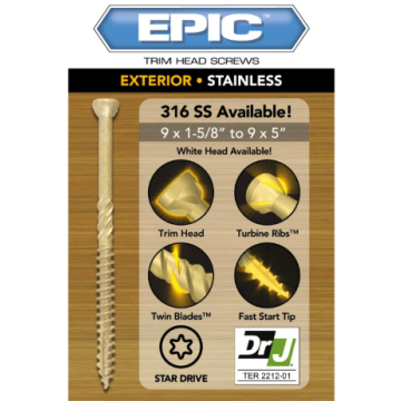 9 X 4" Epic Ext Trim 1lb