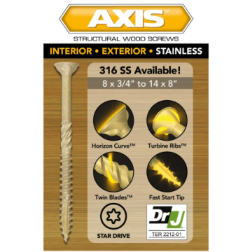 10 X 6"Axis Ext Wood 1lb