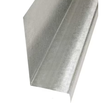 Z-metal 1-1/8" X 10' White 2"Bk
