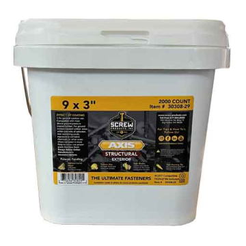 9 X 3" Axis Ext Wood 2000/Tub