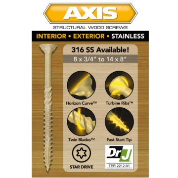 8 X 3/4"Axis Ext Wood 5lb