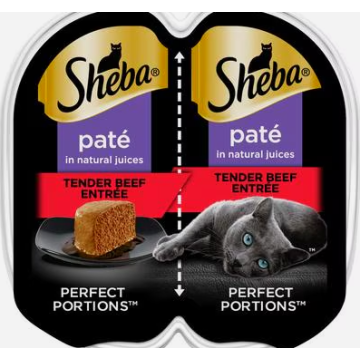 Sheba Perfect Portions Pate 2.6 Oz. Adult Tender Beef Wet Cat Food