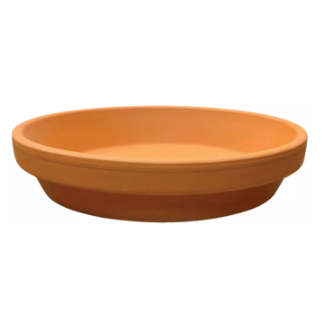 Deroma 7.5 In. Red Terracotta Clay Standard Saucer