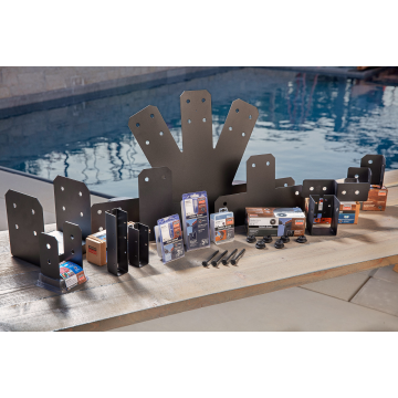 Image of Simpson Strong-Tie APLH210 Outdoor Accents® ZMAX®, Black Light Joist Hanger for 2x10 (Pack of 900)