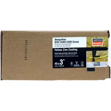 Image of Simpson Strong-Tie WSV3S Strong-Drive® WSV SUBFLOOR Screw (Collated) — #9 x 3 in. T-25, Yellow-Zinc (1000-Qty)