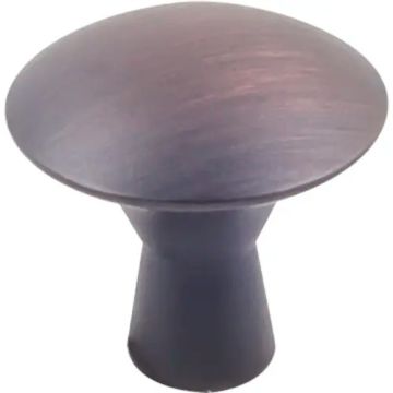 KasaWare 1-1/16" Diameter Mushroom Drawer Knob Brushed Oil Rubbed Bronze 10-Pack