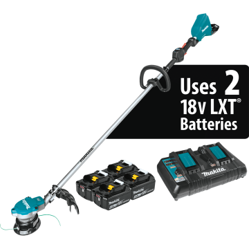 Makita 36V (18V X2) LXT® Brushless String Trimmer Kit with 4 Batteries (5.0Ah)