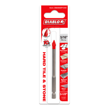 Diablo Tools 5/16" Hard Tile & Stone Carbide Tipped Drill Bit