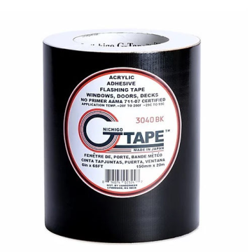 6"X 65' G-Tape Decking Flashing Tape Black