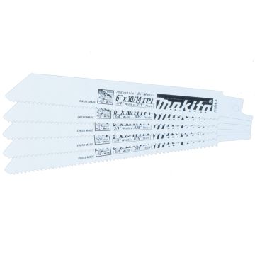 Makita 6" All‑Purpose Recipro Saw Blade 10/14TPI, 5-Pack