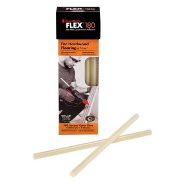 FastenMaster Hot Melt Adhesive: FLEX40 Smooth Sticks 1/2" x 10" Yellow 18 PK