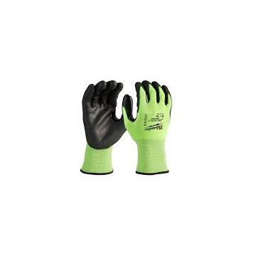 Hi-vis Cut Lvl 3 Ply Dip Gls Med