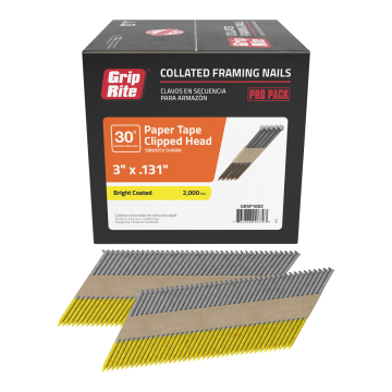 Gun Nail 10d Brt Vc 30deg 3"