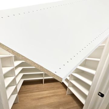 16" X 8' Half Bore Melamine with Shelving Holes
