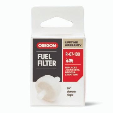 Oregon Fuel Filter for Riding Mowers, Fits Fuel pump-equipped engines with 1/4 in. D nipple (R-07-100)