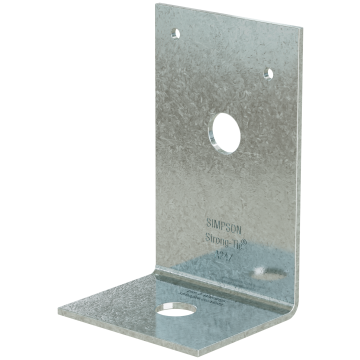 Image of Simpson Strong-Tie A24Z 2 in. x 3-7/8 in. x 2-1/2 in. ZMAX® Galvanized Angle (Pack of 25)