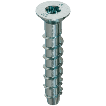 Image of Simpson Strong-Tie THD37212CS Titen HD® 3/8 in. x 2-1/2 in. Zinc-Plated Countersunk Head Heavy-Duty Screw Anchor (50-Qty) (Pack of 300)