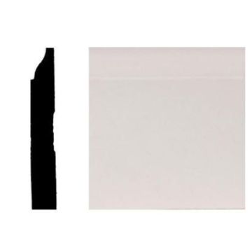 9/16" x 3-1/4" x 16' Primed Finger-jointed Pine Base Moulding P31062316 Builder's Choice LWM623 