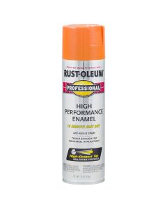 15 Oz Rust-Oleum 7555838 Safety Orange Professional High Performance Enamel Spray Paint