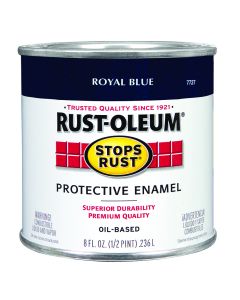 1/2 Pt Rust-Oleum 7727730 Royal Blue Stops Rust Protective Enamel