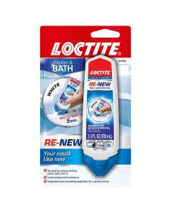 3.3 Oz Loctite 2175704 White Loctite RE-NEW Kitchen & Bath Caulking Repair