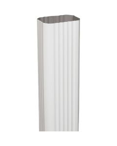 Spectra Metals 2 In. x 3 In. x 15 In. K-Style White Aluminum Downspout Extension