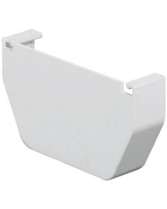 Amerimax 5 In. Contemporary White Vinyl Gutter End Cap