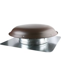 Ventamatic 1080 CFM Galvanized Steel Power Roof Mount Attic Vent Brown