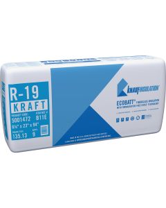 Knauf R-19 23 In. x 94 In. Kraft Faced Batt Fiberglass Insulation (9 Count)