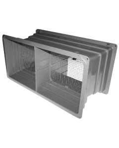 Foundation Vent Plastic 8" Grey